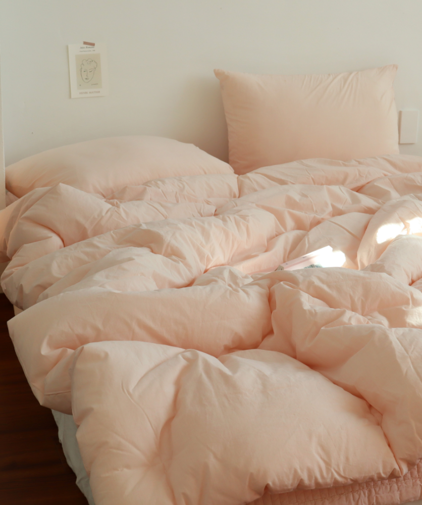 100su cotton bedding - baby pink,부드러운 이불,포근한 이불