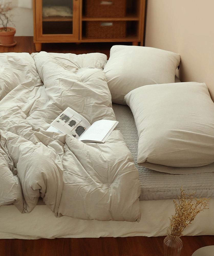 100su cotton bedding - soft gray,부드러운 이불,포근한 이불